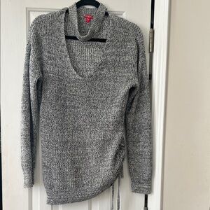 Guess Black and White Women's Cowl Neck Sweater